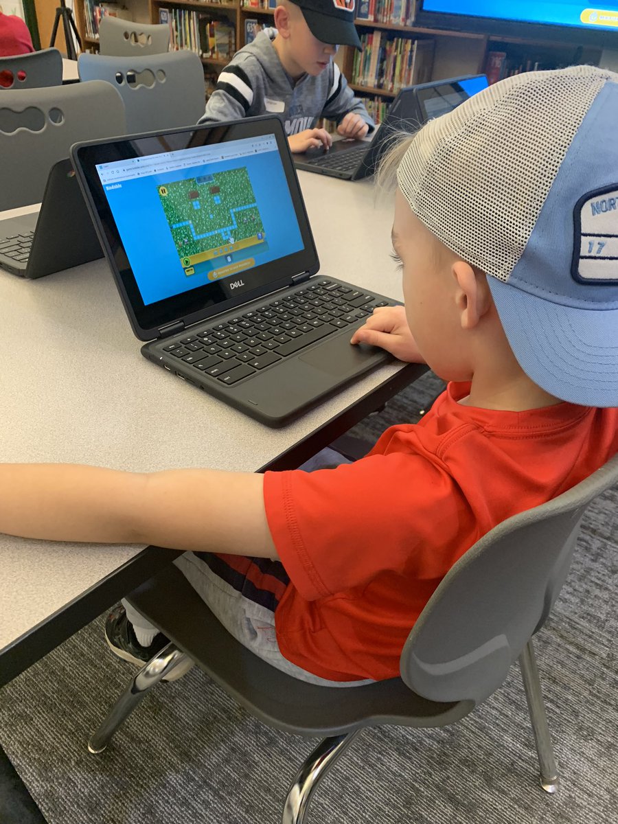 klathurman's tweet photo. Our @GoshenHillcrest KinderGators are joining the #HourOfCode fun today! They’re programming to get a fuzzy through a maze! #VictoryInTheClassroom https://t.co/J0qAdIIF47