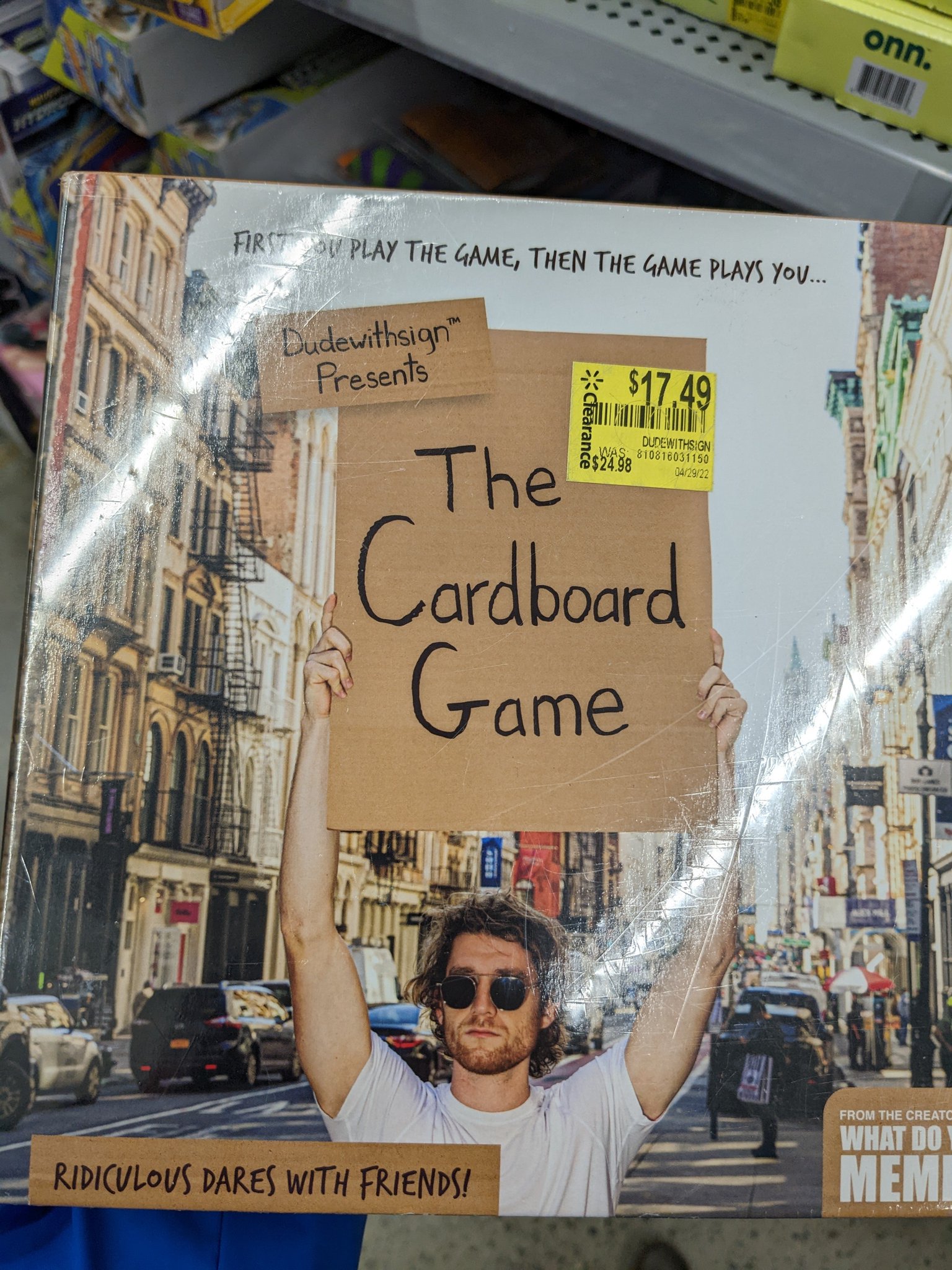 Jeremy Horpedahl 🤷‍♂️ on X: The guy holding cardboard sign meme is now  a game  / X