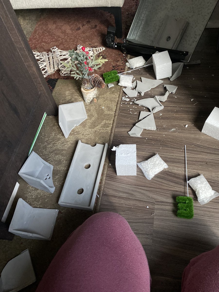 magicshopvibes's tweet photo. If anyone knows anyone who is willing to sell me their Hobi pot set please let me know. I love plants and this was the artist made merch I was most excited about. My cat jumped up on my table and it shattered &amp; I’m embarrassed to say I’ve been sobbing for the past hour about it. https://t.co/ybZ48plXUn