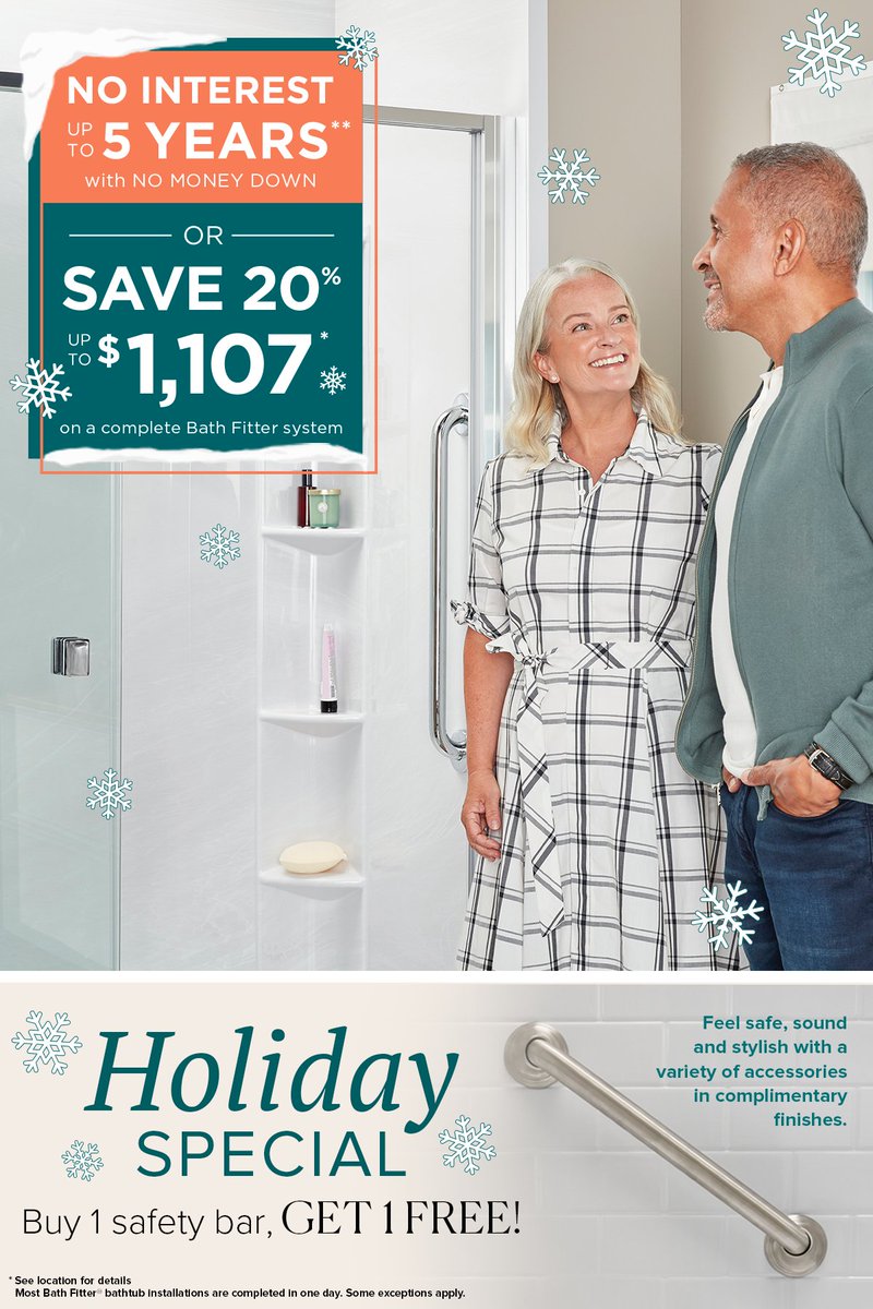 bath_fitter's tweet photo. Having trouble getting into your tub? Bath Fitter can help convert your tub into a shower with a safety seat and grab bars, all adjusted to your height. Call to schedule your consultation today! (303) 788-0200
https://t.co/0OMJByYjeE
#tubtoshower #conversion #bathfitter #shower https://t.co/MI1eRVc2vX