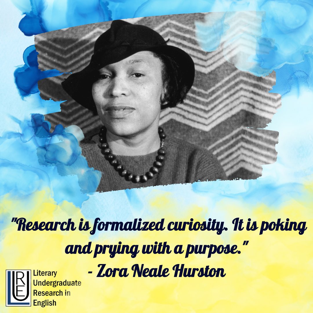lurejournal's tweet photo. Some motivation for finals week from the legendary Zora Neale Hurston💙

Be curious. Be purposeful. You got this!!📣💪

#lurejournal #motivationmonday https://t.co/1fek8zUV0e