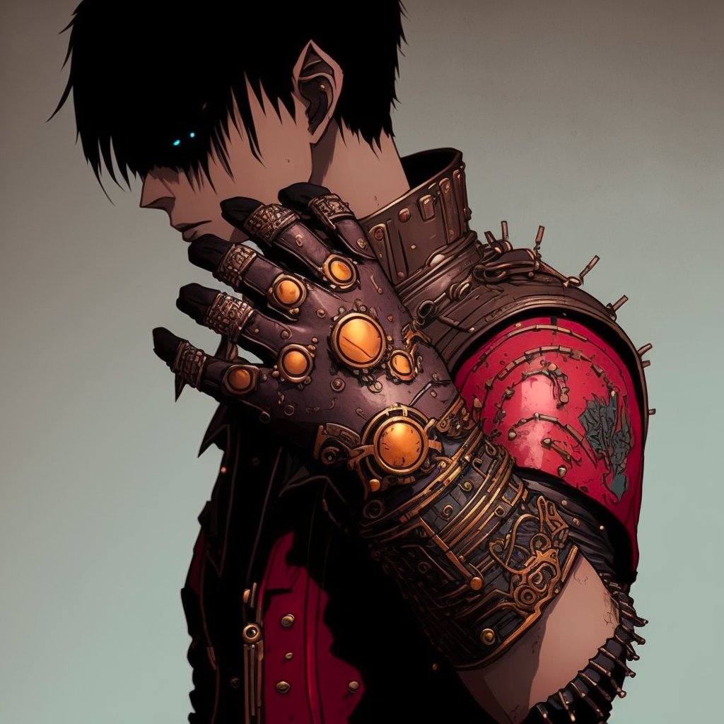 HokageAdrien's tweet photo. Enjoying AI midjourney, it's an amazing tool and it's pretty fun to play with. 

Check this cyberpunk transformation of this really cool @AzukiOfficial 
What should I do next ?

#midjourneyV4 #AI #Azuki #NFT #AIArtwork https://t.co/xCYSiqDV36