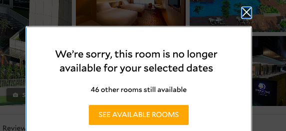 chapterelf's tweet photo. And this error on your website. But the rooms are still available to book?????? https://t.co/EgEZrUS74b