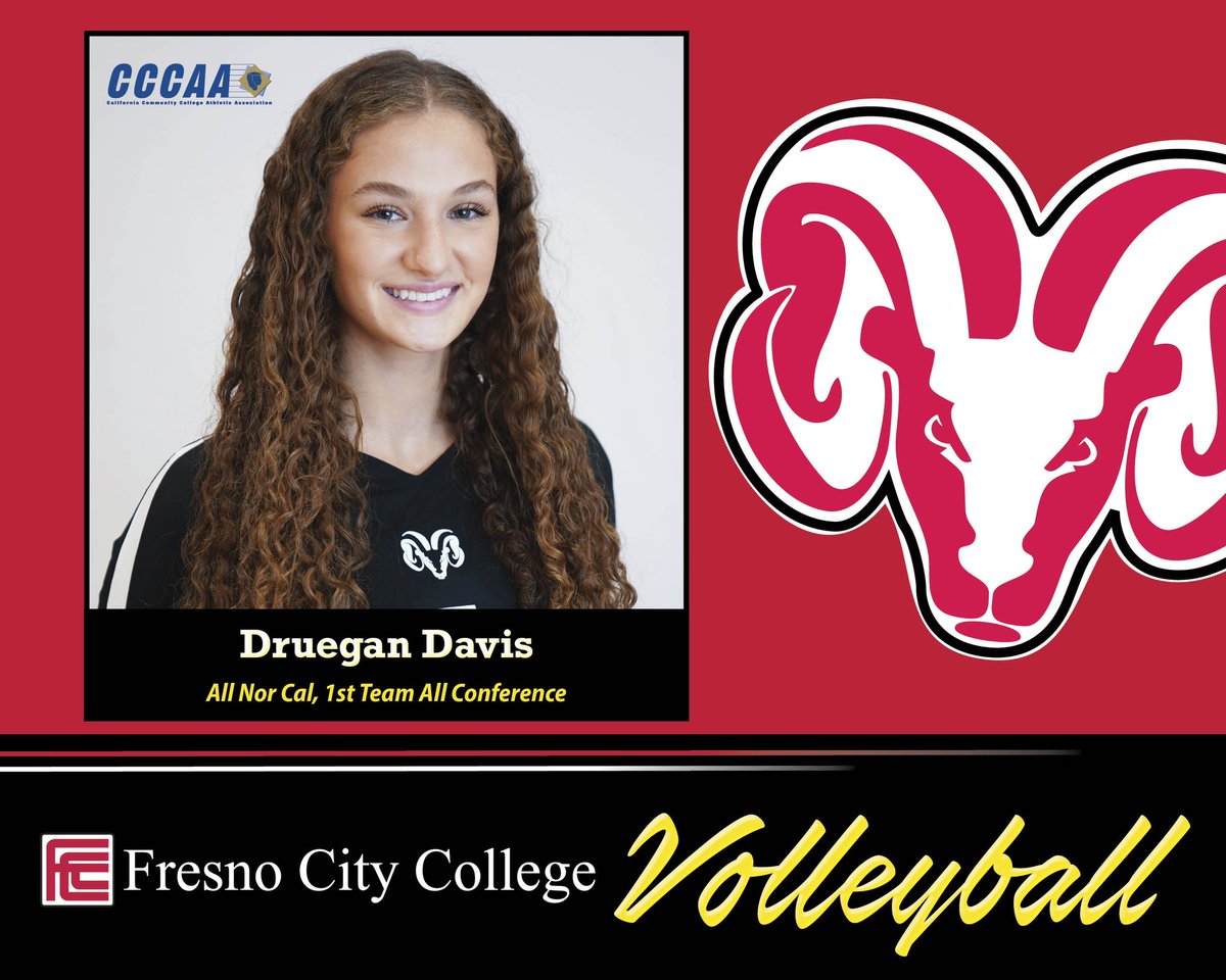 fresnocityvb's tweet photo. Congratulations to our gal Dru 
👏👏👏on her recognition for All Nor Cal‼️   Amazing season-CVC Undefeated Champs @cvc_sports @cccwvca @fresnocity @FCCathletics @CCCAASports #gorams #teamsuccess #ramfam 🐏🏐 https://t.co/XIhksJlWbA