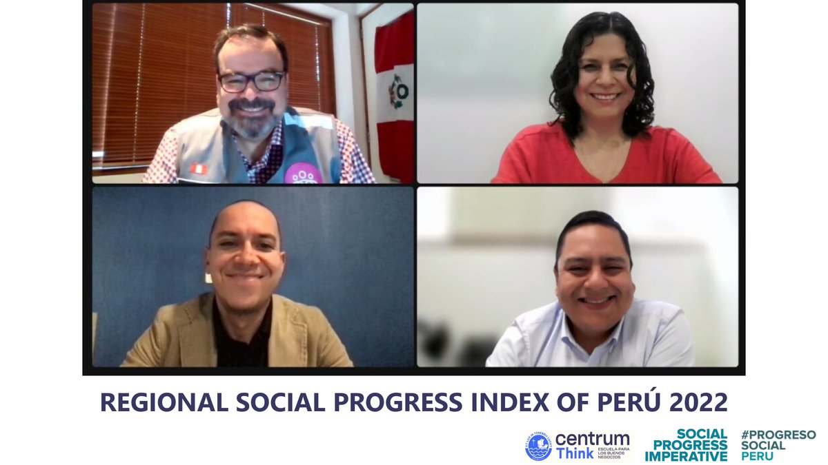socprogress's tweet photo. "The SPI Regions is a successful response that the Peruvian social progress network makes available to the entire country for an inclusive recovery after COVID." - @FranklinMurillo, our Insights and Partnerships Director, at the launch of the 🇵🇪's Index. https://t.co/A3yXMdQ54s