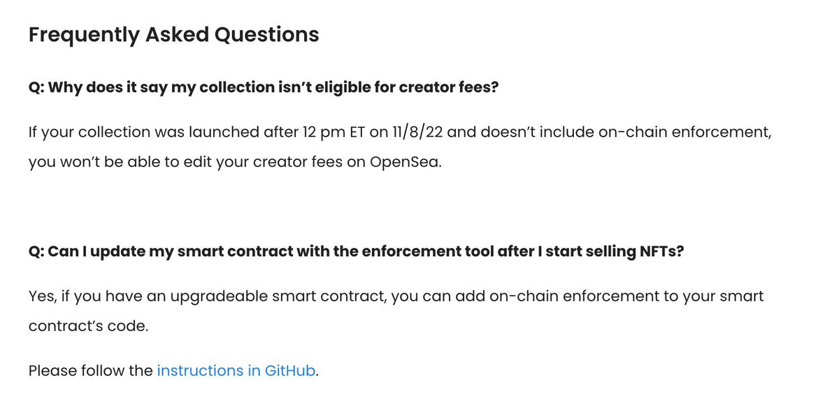 sofiagarcia_io's tweet image. Upon further investigation, we’ve come to realize @opensea’s new policies around creators fees.  

For new contracts they ask you to include “on-chain enforcement” when what they really mean is: 
block these competitors in YOUR smart contract or we’re denying your royalty payment