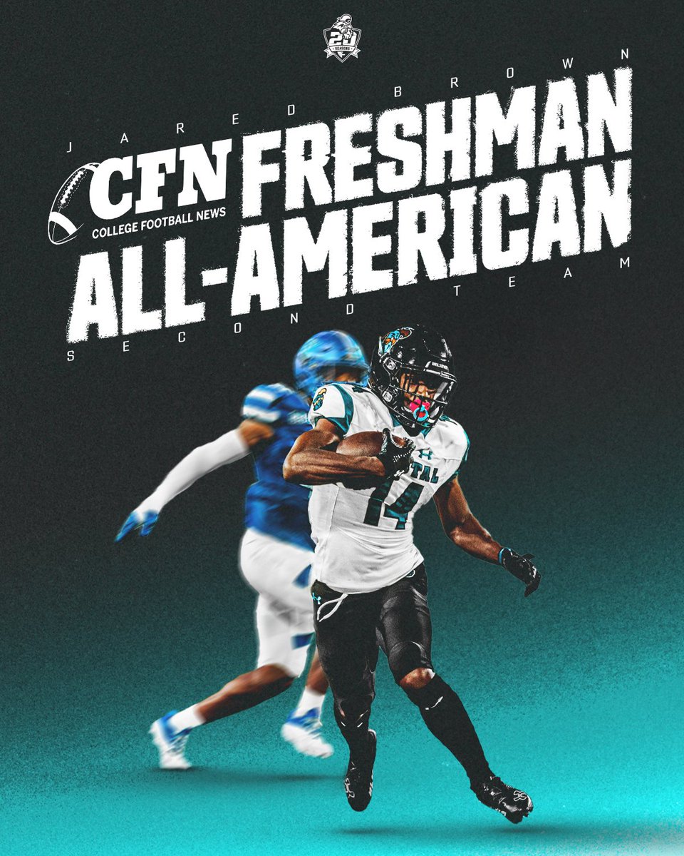 .<a href="/Jaredb_14/">JB1⚡️</a> ➡️ <a href="/ColFootballNews/">College Football News</a> 
Freshman All-American 2nd Team 

bit.ly/3h48ZSp

#TEALNATION | #CHANTSUP