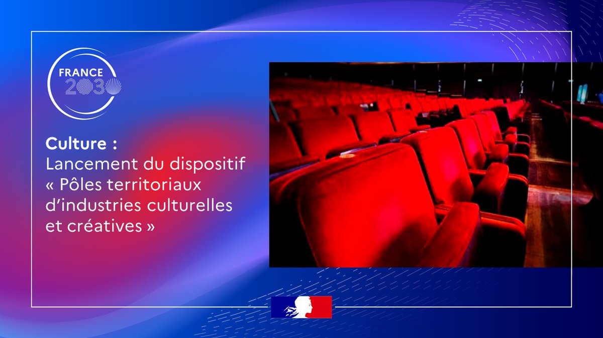 SGPI_avenir's tweet photo. 🎭@RimaAbdulMalak &amp; @BrunoBonnellOff lancent le dispositif "Pôles territoriaux d’industries culturelles &amp;créatives" de #France2030 pour susciter des projets permettant de structurer &amp; renforcer localement les acteurs les + innovants dans le champ des ICC
➕https://t.co/Io1BtdY8p3 https://t.co/B39UjdIYR6