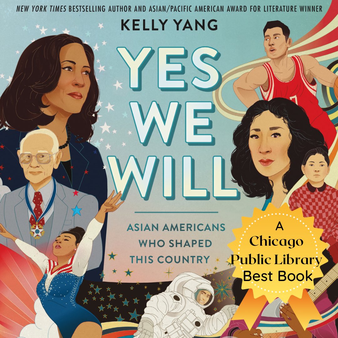 kellyyanghk's tweet photo. YES WE WILL is a @chipublib Best Book of the Year!!! ๐๐๐BEYOND honored that this first picture book on AAPI heroes is getting so much love! ๐ฅน๐ฅน๐ฅนโค๏ธโค๏ธโค๏ธ #YesWeWill #AAPIHeroes @penguinkids https://t.co/UV4paceJ2l