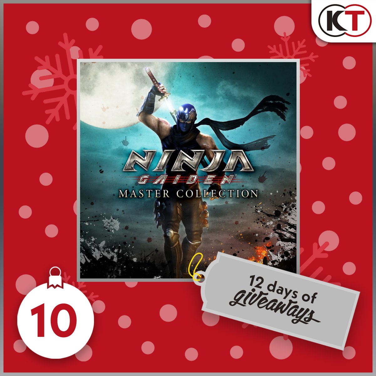 Day 10 of the #KTAdventCalendar, we have a digital copy of #NINJAGAIDEN Master Collection to #win. To enter: > Follow us @koeitecmoeurope > Comment with #KTAdventCalendar > RT A random winner will be chosen at 11:59 GMT on the following day and notified in the comment section.