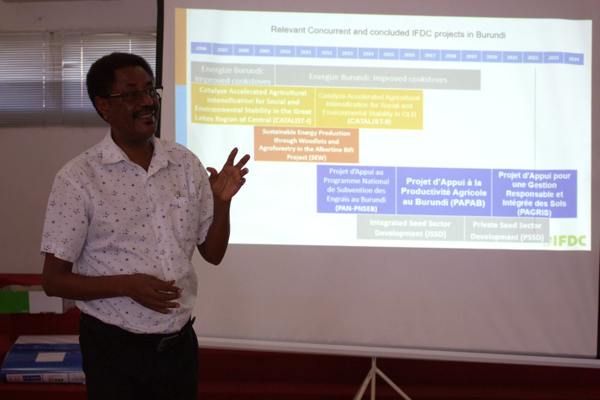 A Reflect &amp; Adapt Workshop for the PSSD project, funded by <a href="/NLinBurundi/">Ambassade du Royaume des Pays-Bas au Burundi</a>, was held today in Bujumbura. Attendees discussed performance &amp; shared success stories on different project themes to pave a way for the smooth implementation of PSSD2.

<a href="/IFDCGlobal/">IFDC</a> <a href="/100KIT/">KIT</a> <a href="/boudyvs/">Boudy van Schagen</a>