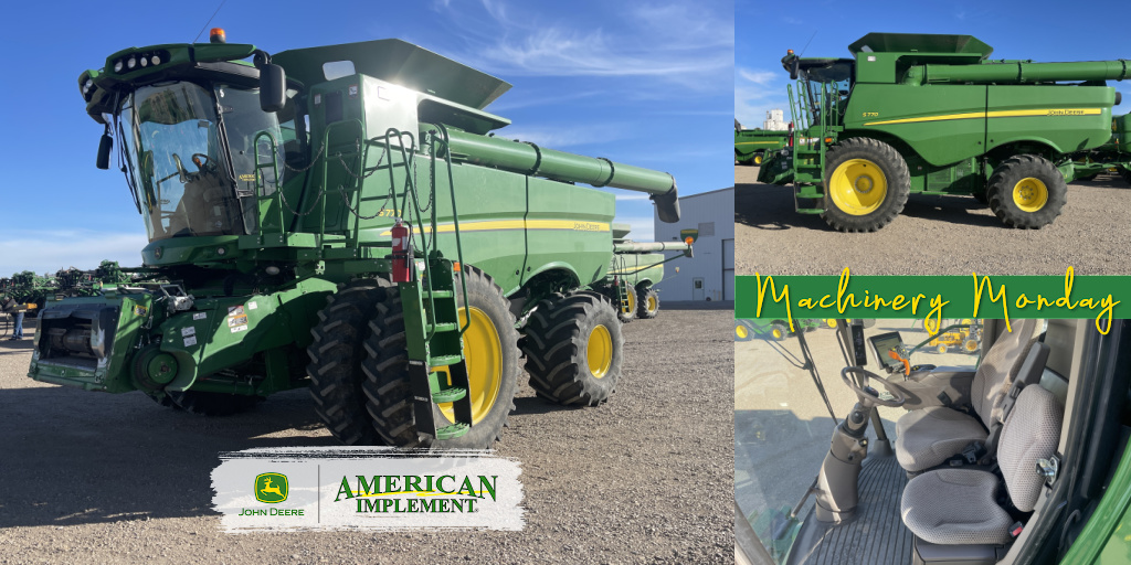 AmericanImp's tweet photo. #MachineryMonday feature! 🇺🇸
2019 John Deere S770 Combine 
𝕐𝕖𝕒𝕣 𝔼𝕟𝕕 𝕊𝕡𝕖𝕔𝕚𝕒𝕝
$341,000 | 𝟰.𝟵% 𝗼𝗻 𝗔𝗟𝗟 𝗨𝘀𝗲𝗱 𝗘𝗾𝘂𝗶𝗽𝗺𝗲𝗻𝘁🎄🛒✨
👉🏼: https://t.co/kV63GvUKOk

#S770 #johndeereS770 #johndeereusedequipment #combine #usedcombine #usedcombineforsale #johndeere https://t.co/zB7mwGKcfC