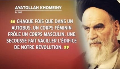 SophiaAram's tweet photo. Dis que t'es sensible du zboub sans dire que t'es sensible du zboub.

(🙏Abnousse Shalmani d'avoir déterré cette citation de l'ayatollah khomeyni) https://t.co/Cd6r7fcB5k