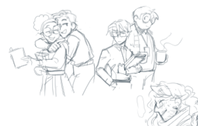 super short aggie doodles (heh thanks berry) i miss just going ham and doodling. Cant wait to have more time this weekend, ill get to all those overdue kofis 