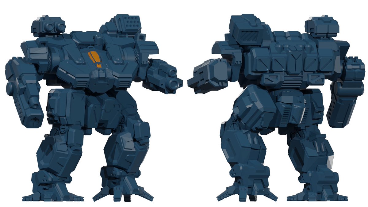 Crackerbox227's tweet photo. The Omen. 85 Tons of ugly, Snow Raven pew pew. I took some liberties with the TRO art to ditch some of the elements that were less current BT design language. This is for my own use only. https://t.co/bPpQknjQiS