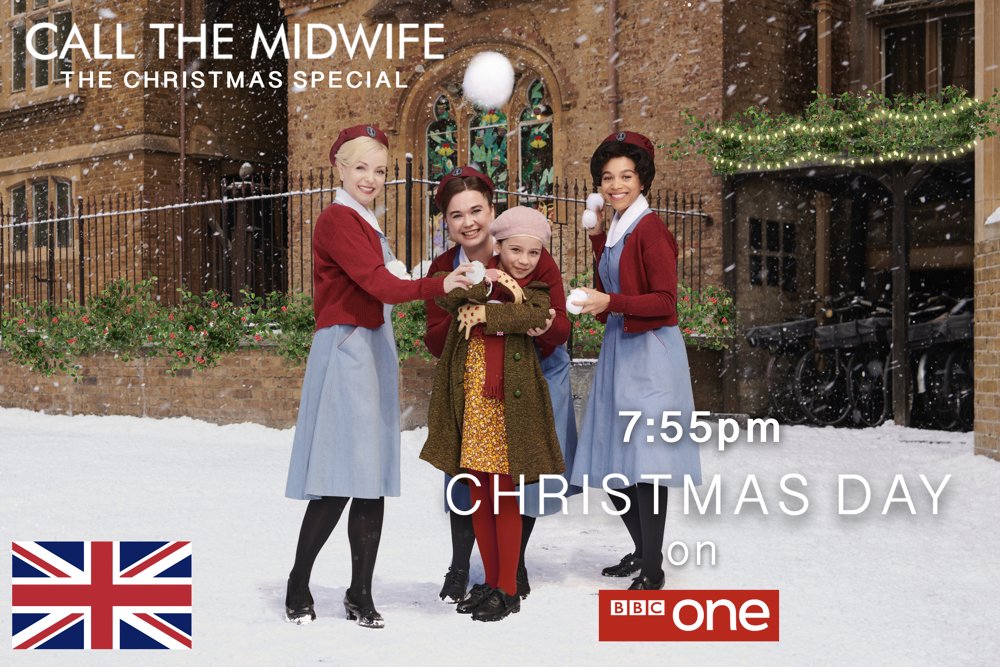CallTheMidwife1's tweet photo. It's official!  #CallTheMidwife Christmas Special will air in UK on Christmas Day evening at 7:55pm on BBC1!! ❤️🎄🎅🧑‍🎄 https://t.co/b1NBQuzv5b