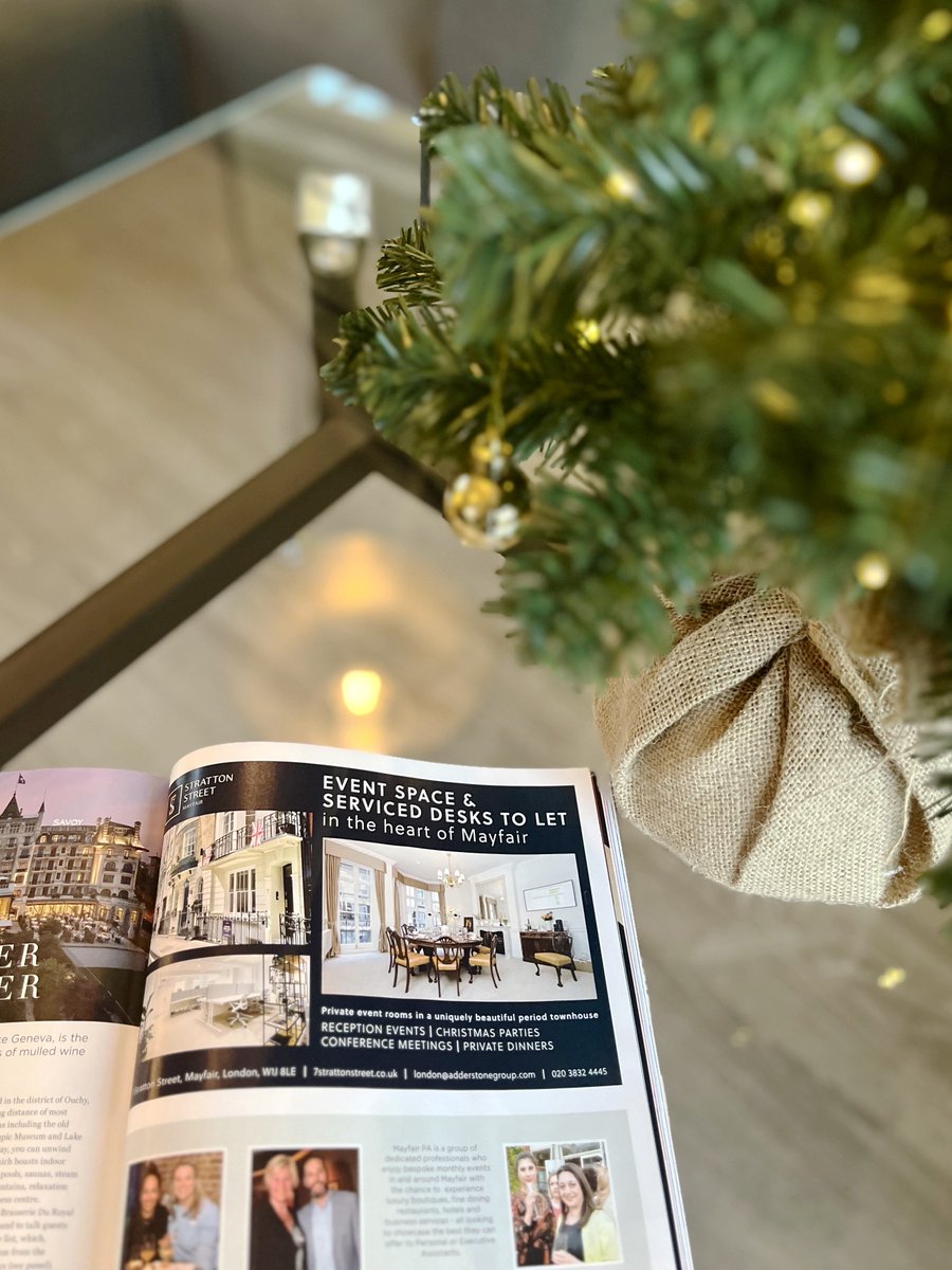Adderstone (@adderstonegroup) on Twitter photo Weāre kicking off the festive season with 7 Stratton Street featuring in the December edition of <a href="/MayfairTimes/">Mayfair Times</a>.
7 Stratton Street is suitable for a variety of festive functions from corporate parties to board meetings.
Contact the team on london@adderstonegroup.com. Weāre kicking off the festive season with 7 Stratton Street featuring in the December edition of <a href="/MayfairTimes/">Mayfair Times</a>.
7 Stratton Street is suitable for a variety of festive functions from corporate parties to board meetings.
Contact the team on london@adderstonegroup.com.