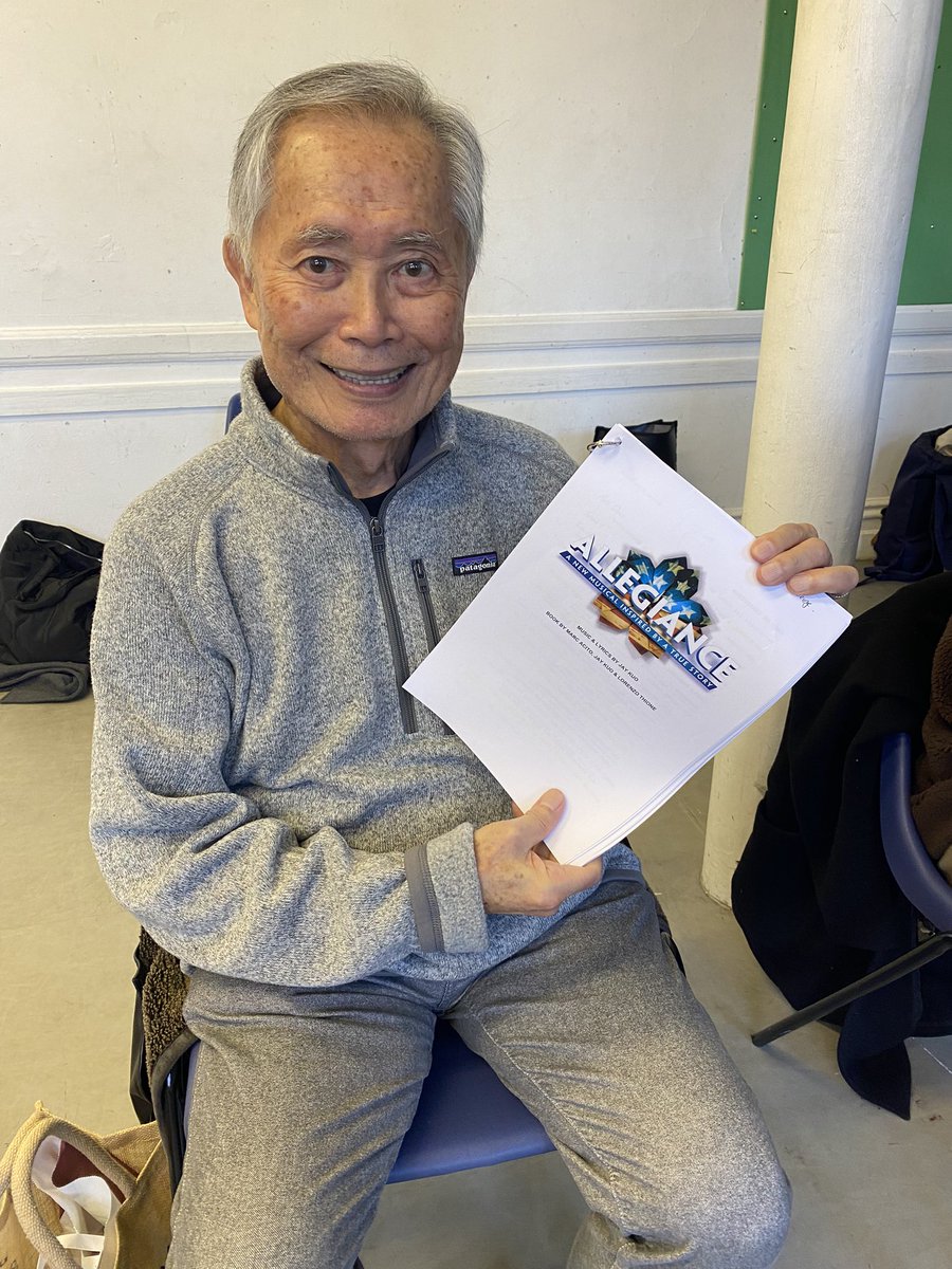 It’s good to be in the rehearsal room! #AllegianceMusical