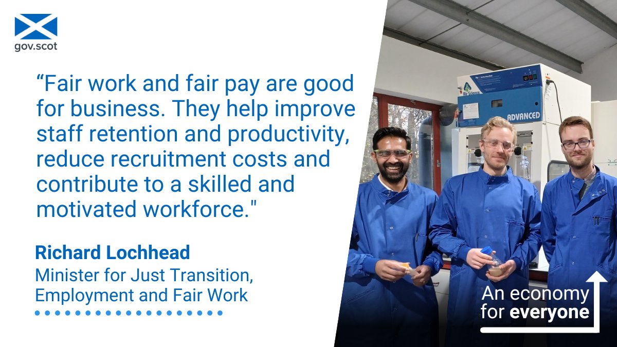 scotgoveconomy's tweet photo. The new conditions apply to organisations receiving grants from @scotgov, enterprise agencies and public bodies.
@scotgov is committed to using public sector investment to drive up wages, tackle inequalities & give employees an effective voice.
More: https://t.co/jDdIYkts3t https://t.co/V7LotGs7or