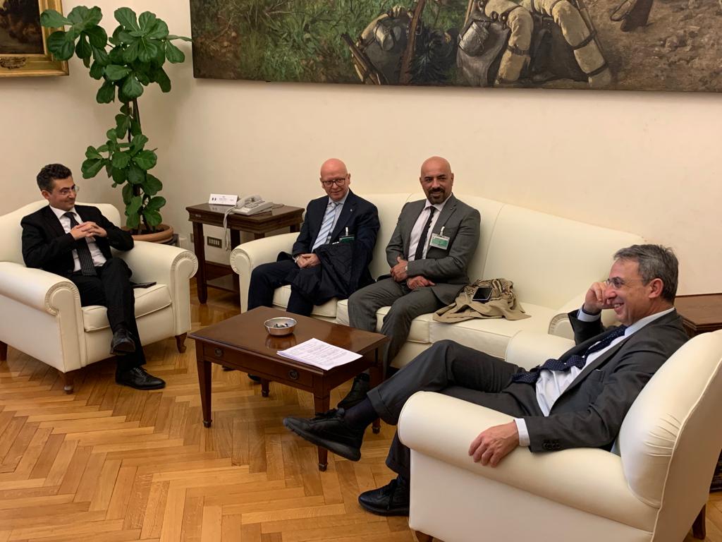 Copagri's tweet photo. #Manovra: il presidente della #Copagri @TBattistat a confronto con il vicepresidente di @Montecitorio @SergioCosta_Gen e con il capogruppo del @Mov5Stelle in Comagri #Camera Alessandro #Caramiello. https://t.co/BrmN9GehUC