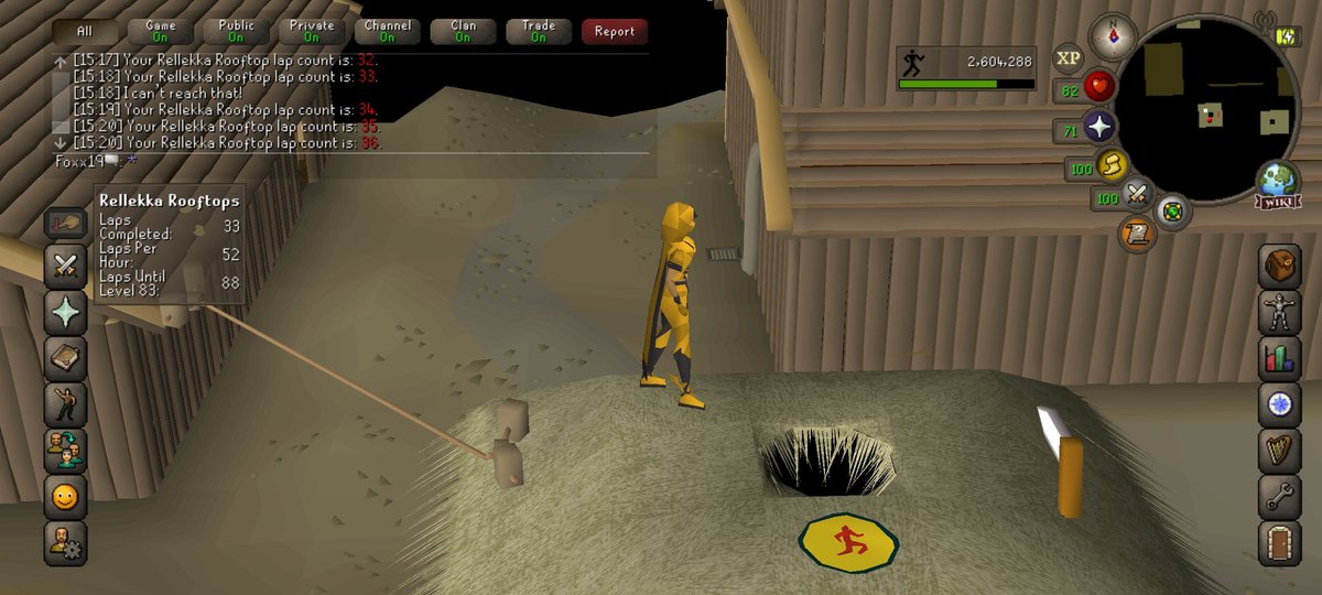 FoxxOSRS's tweet photo. Getting to grind Agility while at work 💪 https://t.co/Df2aeqk9PM