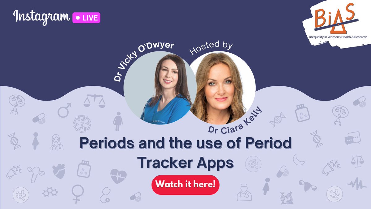 BIAS - Inequality in Women's Health and Research (@biaswomenhealth) on Twitter photo The recording of the Instagram Live with <a href="/ODwyerVicky/">Vicky O'Dwyer</a> from the <a href="/RotundaHospital/">The Rotunda Hospital</a> and Dr. Ciara Kelly on #periods and period tracking Apps is on our Youtube Channel if you missed it!
đ˝ď¸youtu.be/CcmY49qEyE4
@scienceirel <a href="/ScienceWeek/">Science Week Ireland</a> <a href="/RCSI_Irl/">RCSI</a> The recording of the Instagram Live with <a href="/ODwyerVicky/">Vicky O'Dwyer</a> from the <a href="/RotundaHospital/">The Rotunda Hospital</a> and Dr. Ciara Kelly on #periods and period tracking Apps is on our Youtube Channel if you missed it!
đ˝ď¸youtu.be/CcmY49qEyE4
@scienceirel <a href="/ScienceWeek/">Science Week Ireland</a> <a href="/RCSI_Irl/">RCSI</a>