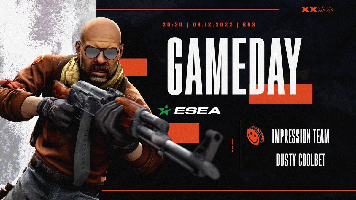 Impression (@impressiontim) on Twitter photo Zaczynamy walkę o awans do minimum <a href="/ESEA/">ESEA League</a> Main!
🕣20:30
🏆Play-offy <a href="/ESEA/">ESEA League</a> Intermediate
🆚Dusty Coolbet
Trzymajcie kciuki!🧡 Zaczynamy walkę o awans do minimum <a href="/ESEA/">ESEA League</a> Main!
🕣20:30
🏆Play-offy <a href="/ESEA/">ESEA League</a> Intermediate
🆚Dusty Coolbet
Trzymajcie kciuki!🧡