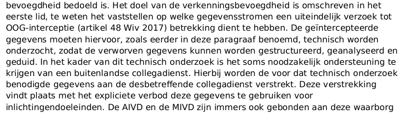 In het laatste voorstel staat nu dat die gegevens juist wél met buitenlandse geheime diensten gedeeld zullen worden. Links een screenshot van het advies, en rechts uit het nieuwe voorstel. 3/5