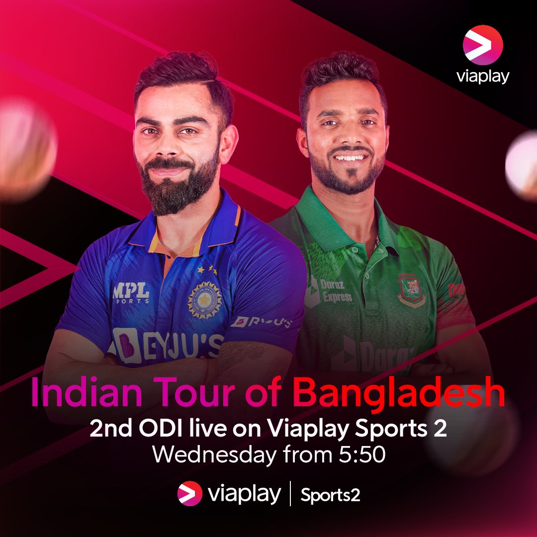 This one is 𝗺𝘂𝘀𝘁 𝘄𝗶𝗻 for @BCCI 🇮🇳 Trailing Bangladesh 1-0 in the series, India go again tomorrow morning 👊 Watch tomorrow's 2nd ODI, as well as the upcoming 3rd ODI & 2 Test matches live on Viaplay 📺