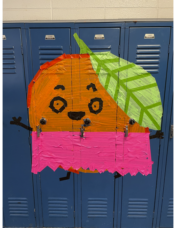 Art Club had a blast brightening up our lockers with their masking tape graffiti!! <a href="/JerlingJayhawks/">Jerling Junior High</a>