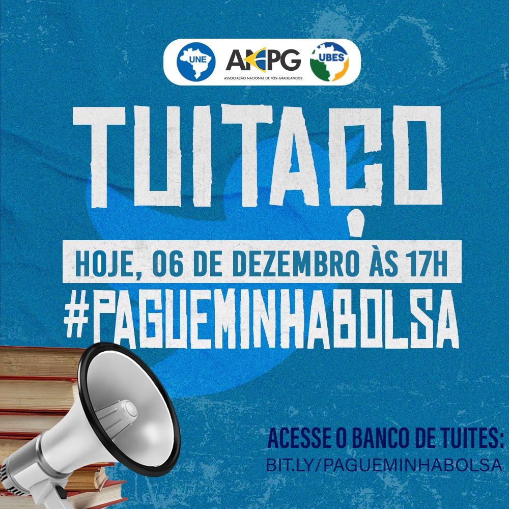 🚨 PRESSÃO PELAS BOLSAS! Pessoal, vamos ampliar nossa mobilização nas redes para impedir o calote nos bolsistas da CAPES e nos residentes. Não será nossa única ação! Força total no tuitaço logo mais. #PagueMinhaBolsa