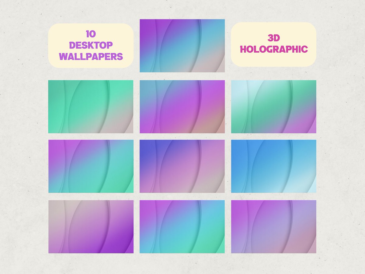 saurabh_nagar20's tweet photo. 3D Abstract Desktop Wallpapers Bundle, Digital Backgrounds, 10 Holographic Downloadable Wallpapers
 #Wallpapers #gift #DigitalBackgrounds #AbstractDesktopWallpapers #Holographic #CyberNipo #EtsySeller

👉https://t.co/Pnv3ihf1P0 https://t.co/loReE1ukGp
