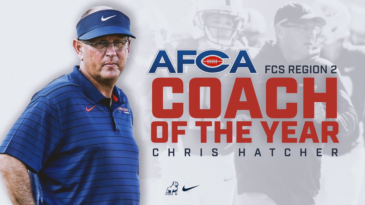 SamfordFootball's tweet image. Congrats to @HatchAttack1 on being named AFCA FCS Region 2 Coach of the Year! 👏👏👏

#HatchAttack | #AllForSAMford