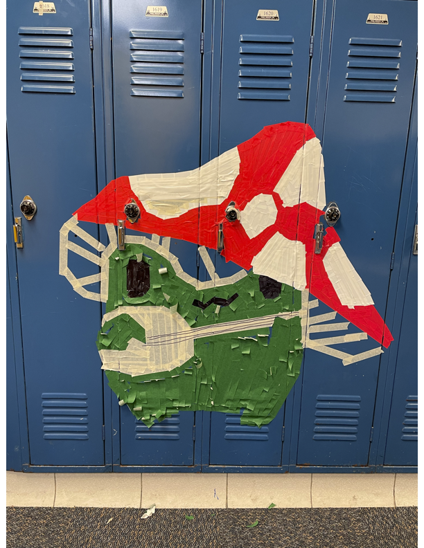 Art Club had a blast brightening up our lockers with their masking tape graffiti!! <a href="/JerlingJayhawks/">Jerling Junior High</a>