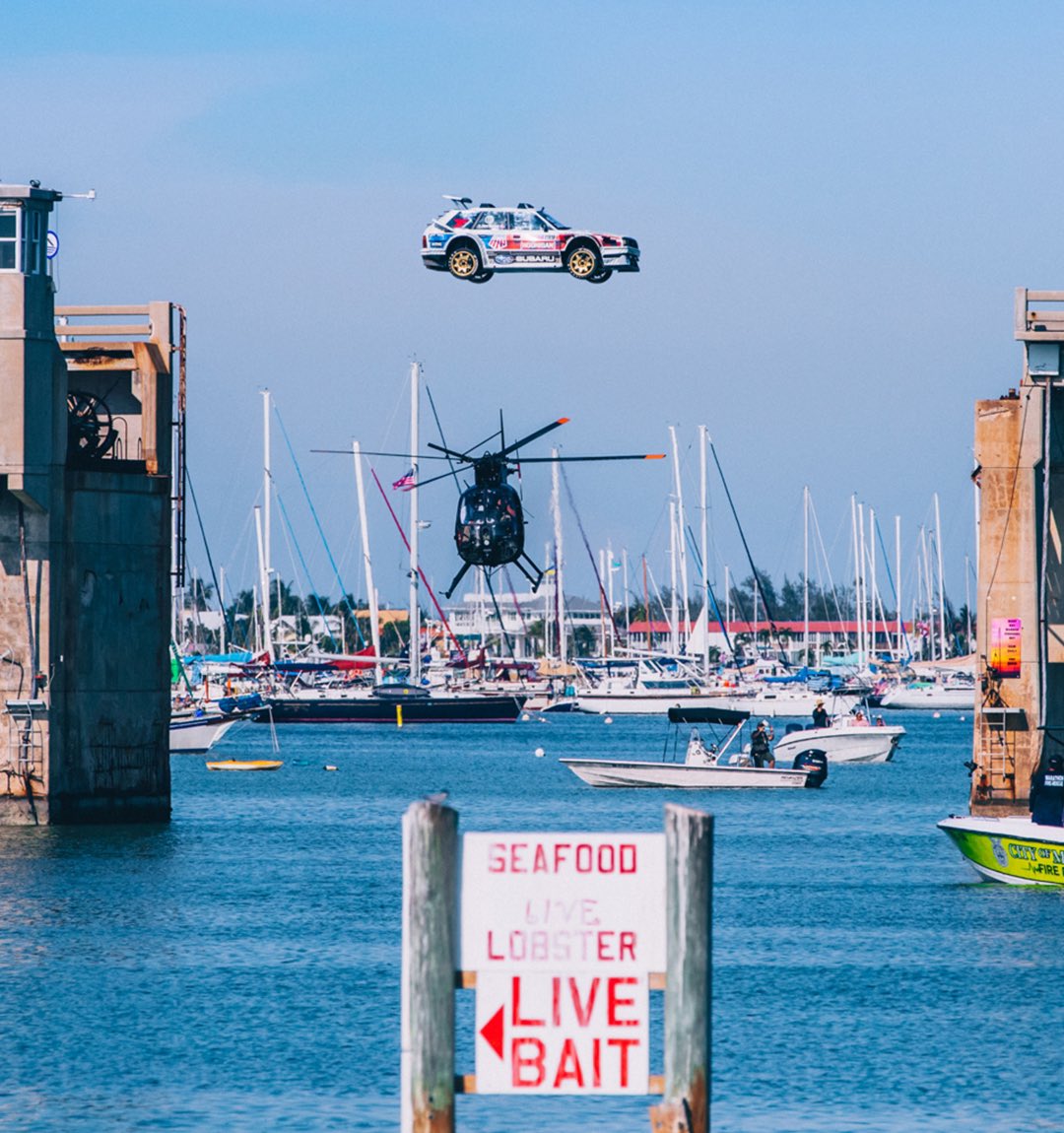 kblock43's tweet photo. @TravisPastrana and @TheHoonigans have done it again: they have created another epic version of our Gymkhana films!! He jumped a helicopter?? Yep. See that in here: https://t.co/0byoVaLECD https://t.co/WIlDI1tcjl