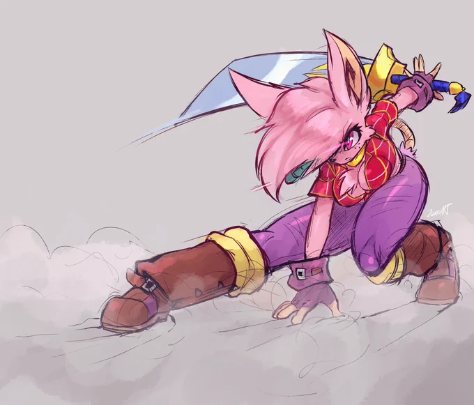 She stole a sword 