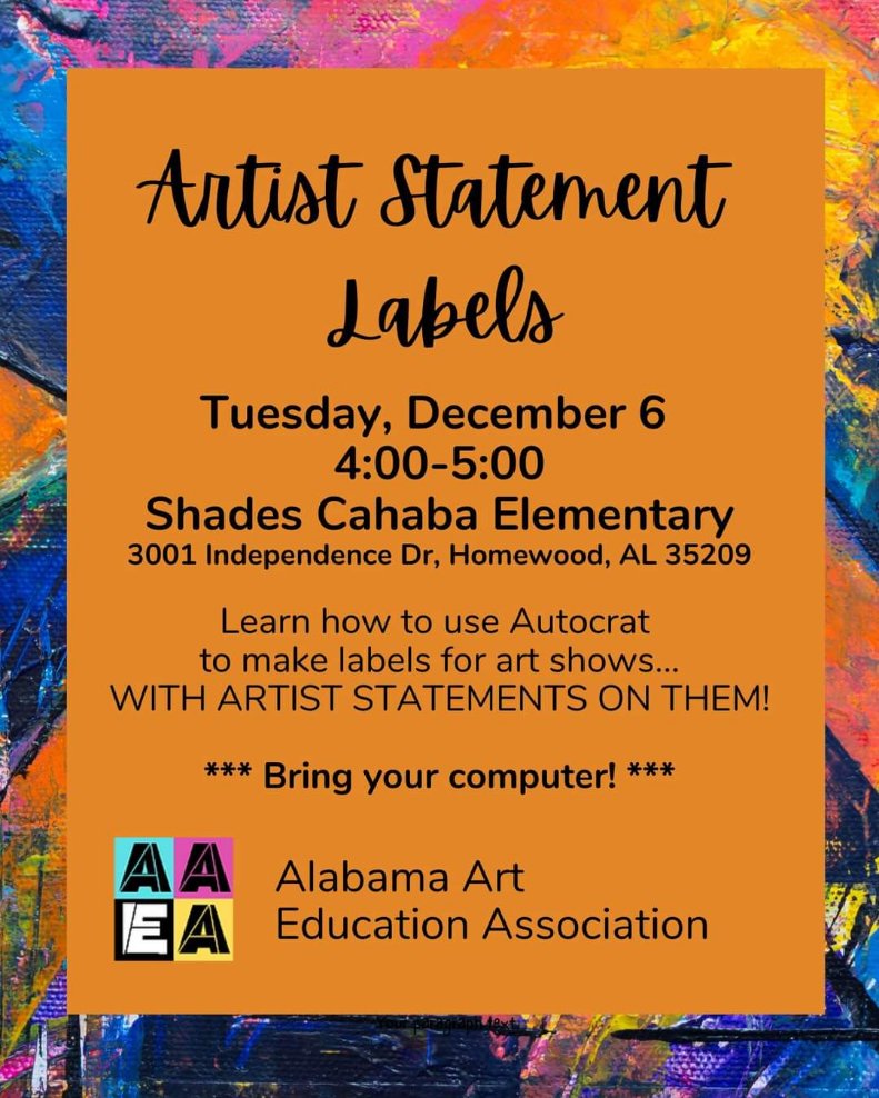 Friendly reminder for our Bham members (and non-member-followers 🤪) - happening TONIGHT!