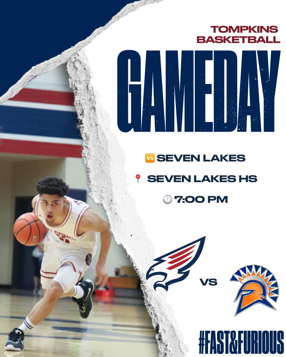 TompkinsHoops's tweet photo. Come out and support the Falcons at Seven Lakes at 7pm! It’s a WHITE-OUT so wear your White Falcon Fanatics T-Shirt! FREE T-SHIRTS WILL BE PASSED OUT AT LUNCH TODAY! Go Falcons! https://t.co/X4BNbzEnLy