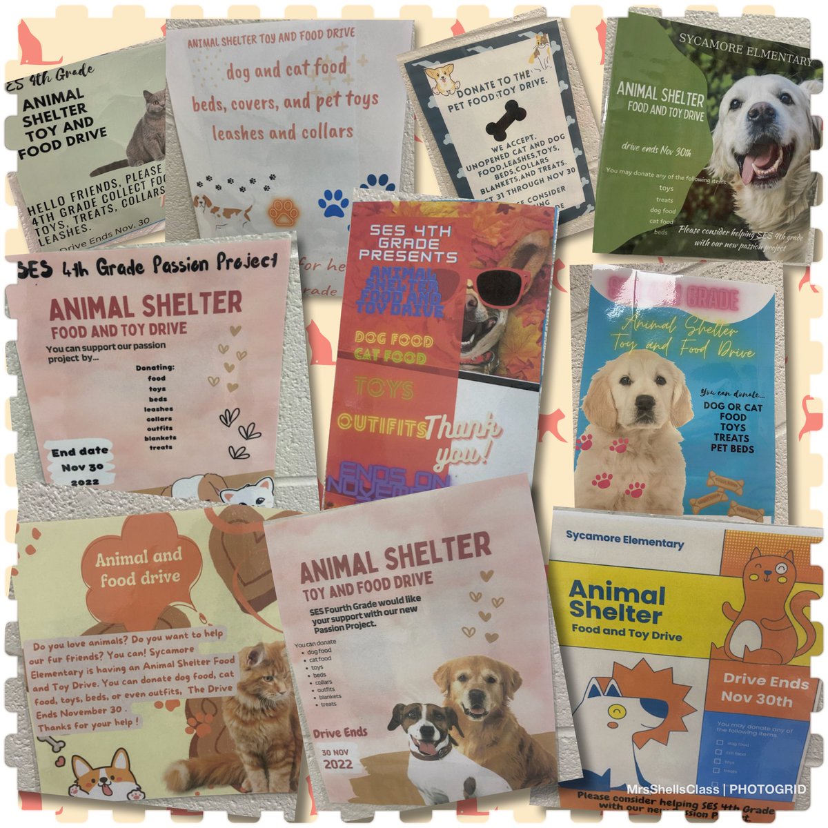 #SES4thGrade’s PassionProjects have come to end. To wrap it up, we donated toys, food, collars, and other needed items to our local animal shelter. Students used <a href="/canva/">Canva</a> to design flyers and get the word out. At <a href="/SycamoreElem/">Sycamore Elementary</a>  we aren’t just learning. We are making a difference!