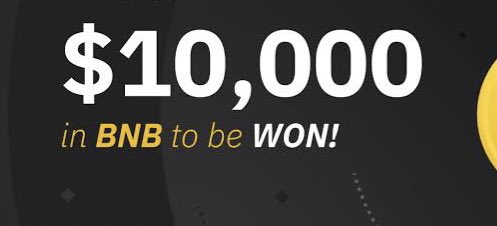 First 1000 to interact will be entered in this massive #BNB giveaway 🎁 Like, follow & retweet ~ 24 hours ⏰