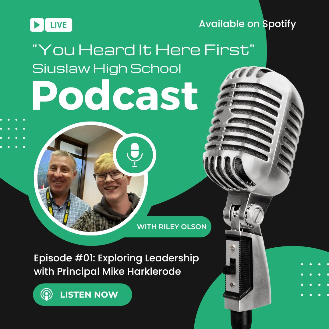 If you haven't yet, check out <a href="/SiuslawHSViking/">Siuslaw High School</a>'s 1st Podcasting Club episode via Spotify!  spotifyanchor-web.app.link/e/rASaZjCDxvb