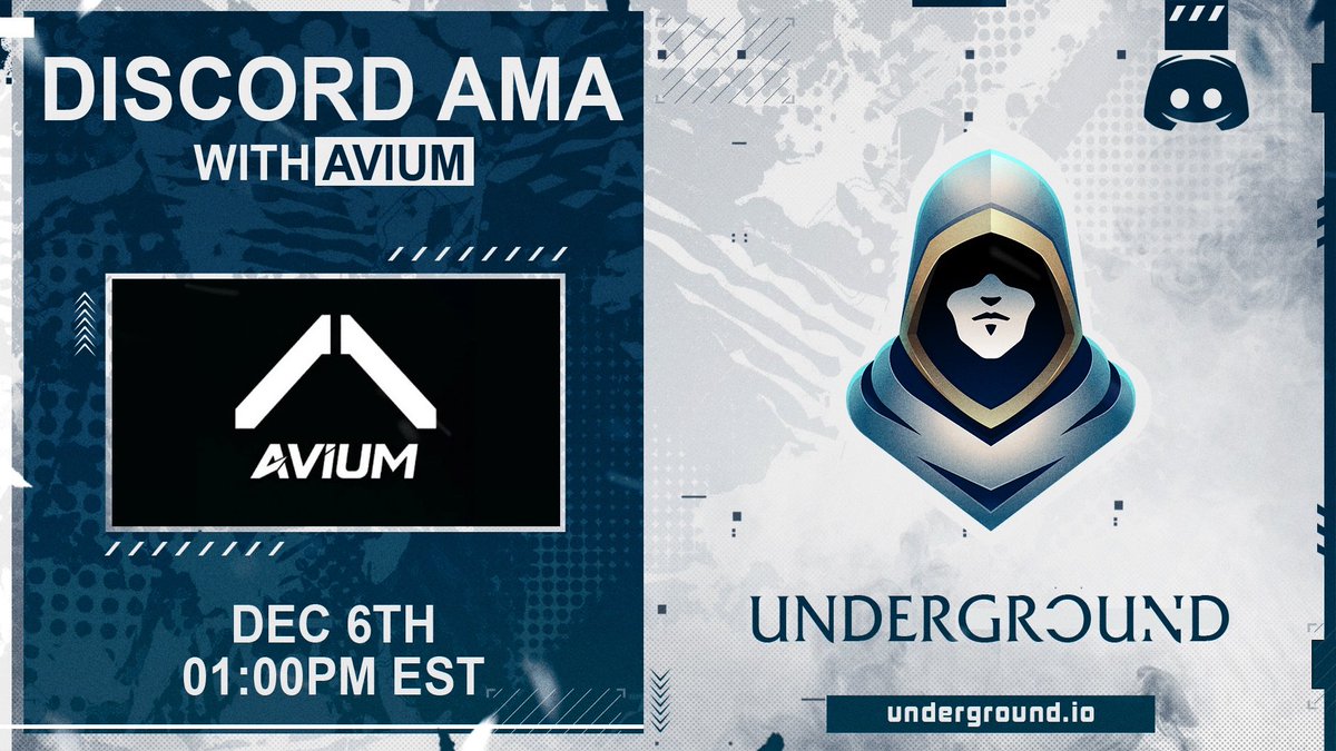 underground's tweet photo. Today we are hosting @AviumWorld to learn more about The Origins - their digital identity in the Avium world.

Avium are building a media and entertainment brand, owned by the community and we look forward to learning more about their upcoming mint.

Members - join us at 1pm EST https://t.co/51c4e6gZYq