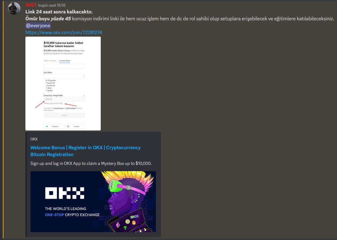 Ömür boyu %45 komisyon indirimli link paylaşıldı. 
Discord sunucumuzdan ulaşabilirsiniz.
discord.com/invite/plustra…