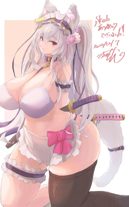 skeb完了しましたー!ムチムチ!! 