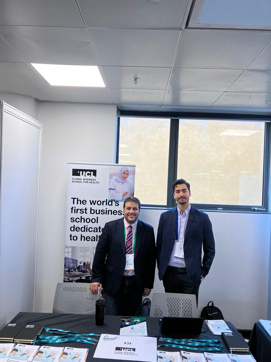 ucl_GBSH's tweet photo. Today we've been at the @GIANT_health event, with MSc Biotech &amp; Pharmaceutical Management programme lead @RadiHaloub talking to attendees about the innovative MSc programmes available at the UCL GBSH!

#GIANT2022 #biotech #postgrad #masters #event https://t.co/RR1AqIdTwf