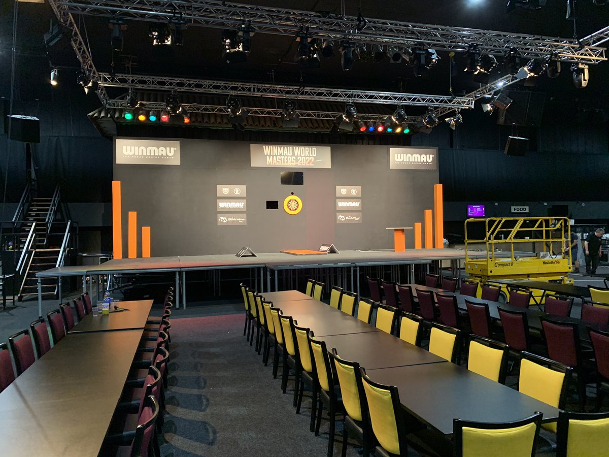 Preparations for the <a href="/Winmau/">Winmau</a> World Masters 2022 are in full swing! 🏆

Many people are already working very hard to make it a wonderful event. Thanks to all! 👍🏻

Also thanks to <a href="/Winmau/">Winmau</a> and <a href="/DeBonteWever/">De Bonte Wever Assen</a>! 👊🏻

Safe travels to all the players, see u soon! 👋🏻

#WinmauWorldMaster2022