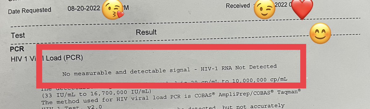 paulPLHIV's tweet photo. Got copy of my VL result done last August. After 3 months of taking ARV so happy with my result. Healthy lifestyle and taking meds religiously is the 🔑🙏🏻😊#teamUD #PLHIVdiaries https://t.co/V6YylDQwnz