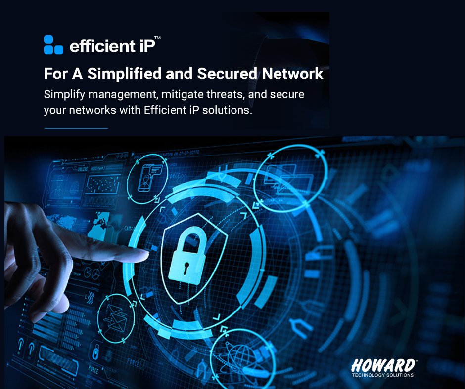 EfficientIP is a network security and automation company specializing in DNS-DHCP-IPAM (DDI). EfficientIP provides hardware, software, and vi... bit.ly/3Vzi6sT

#You #Need #IT #We #Do #IT #Howard #Technology #Solutions #Cutting #Edge #Experience #The #Howard #Advantage