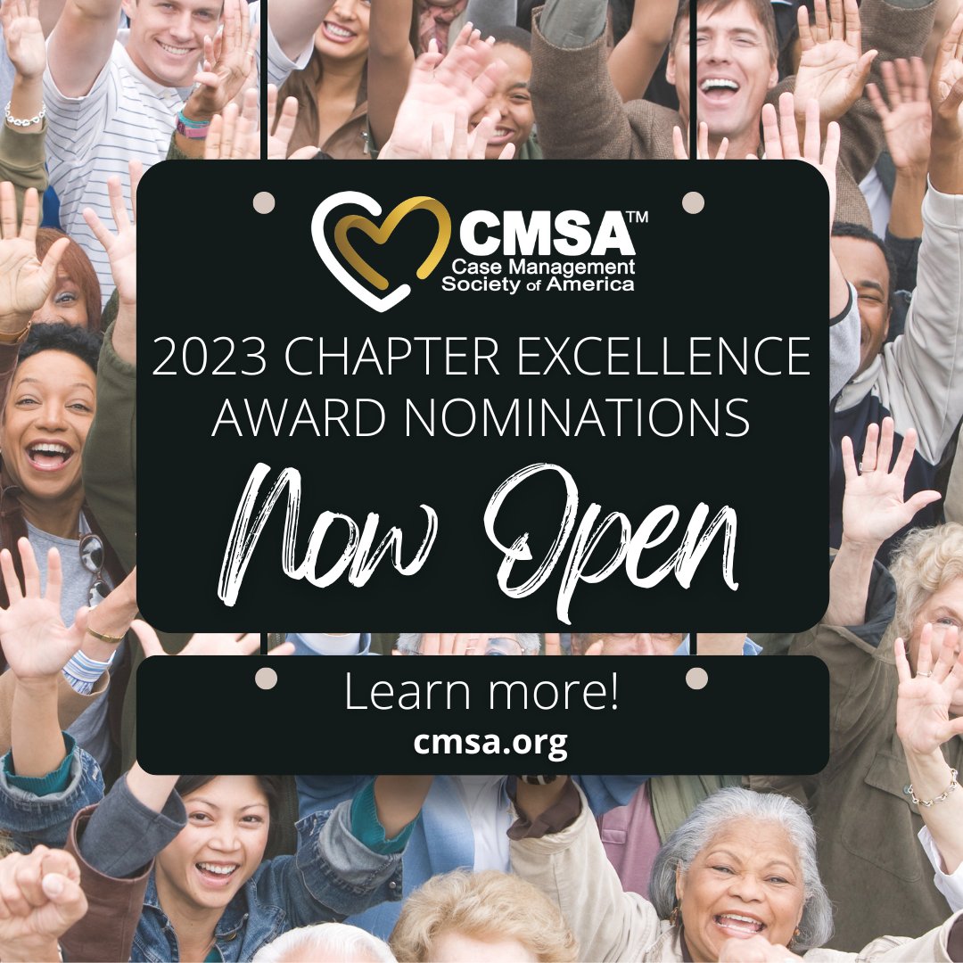 CMSANational's tweet photo. #CMSA2023 Chapter Excellence &amp; Innovation Award Nominations Are Open! https://t.co/EvT310UbzG 
Did your chapter have an excellent conference, use technology in an innovative way or undergo a revitalization? Submit your nomination today! 
#CMSA #CaseManagement #CMSAAwards #Vegas https://t.co/Ob3tRDP76v