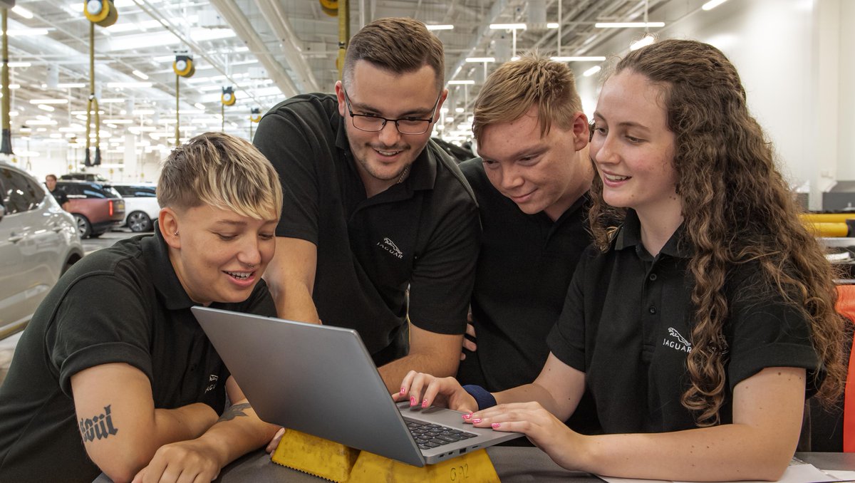 In 2023, we're hiring around 300 apprentices as part of our commitment to foster new talent in the industry and boost future skills for electrification. 

Applications open in January – find out more: bit.ly/3UziS8j

#LifeatJLR #Careers #Reimagine
